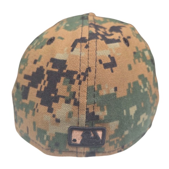New York Yankees Hat Tan Size 7 Digi Camo New Era 59Fifty Fitted‎ USMC - Picture 6 of 9